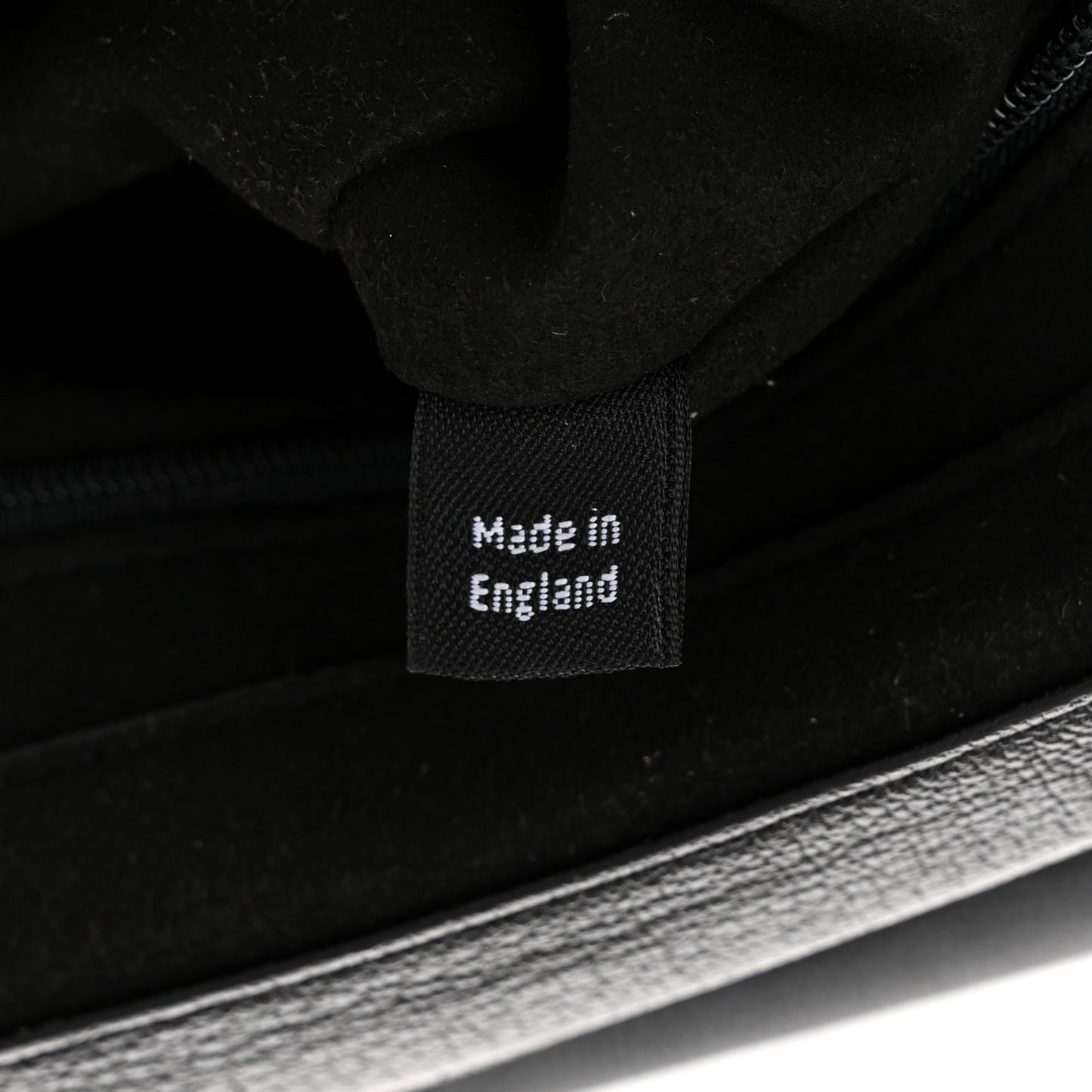Glossy Goatskin Medium Lily Black