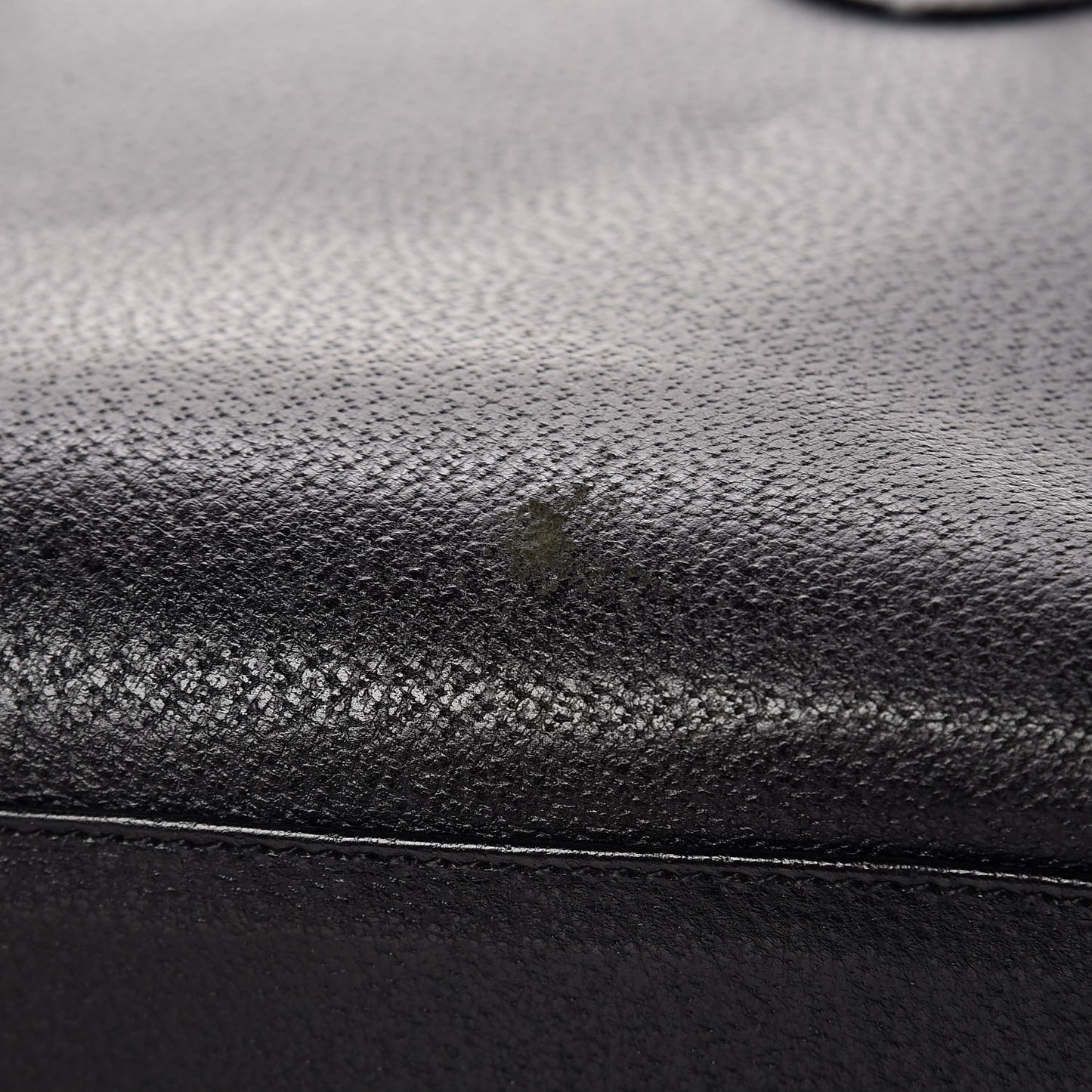 Calfskin Bamboo Top Handle Tote Black