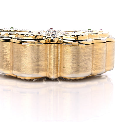 Judith Leiber Crystal Butterfly Celestrina Minaudiere Clutch Gold 10 of 10