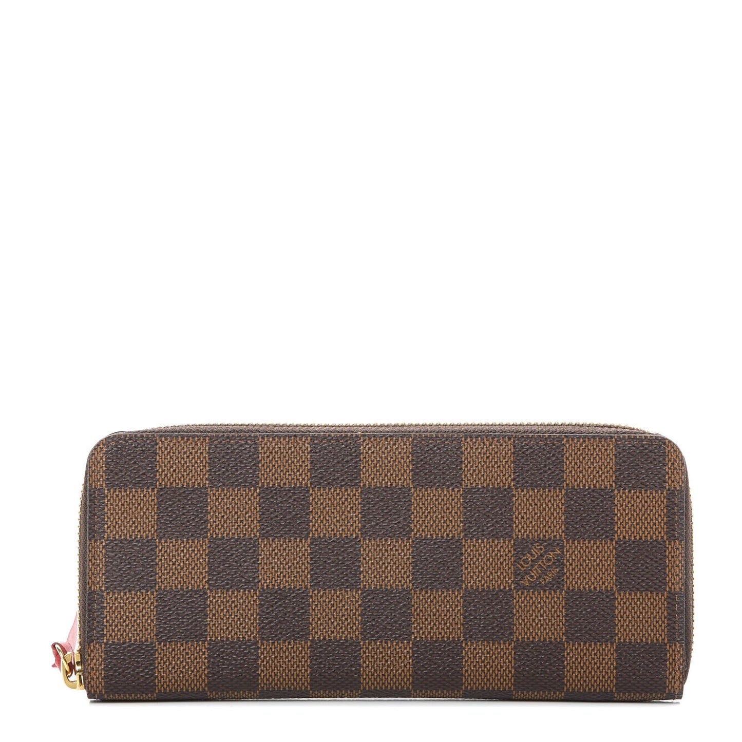 Damier Ebene Clemence Wallet Cherry