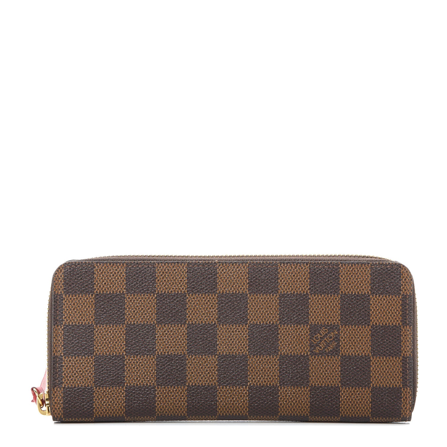 Louis Vuitton Damier Ebene Clemence Wallet Cherry 1 of 8