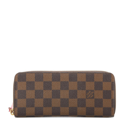 Louis Vuitton Damier Ebene Clemence Wallet Cherry 1 of 8