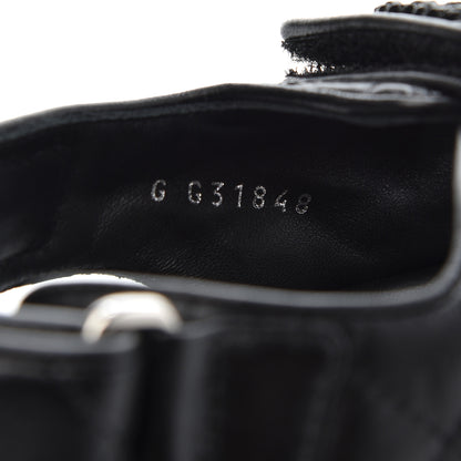 Chanel Lambskin Velcro Dad Sandals 36 Black 8 of 9