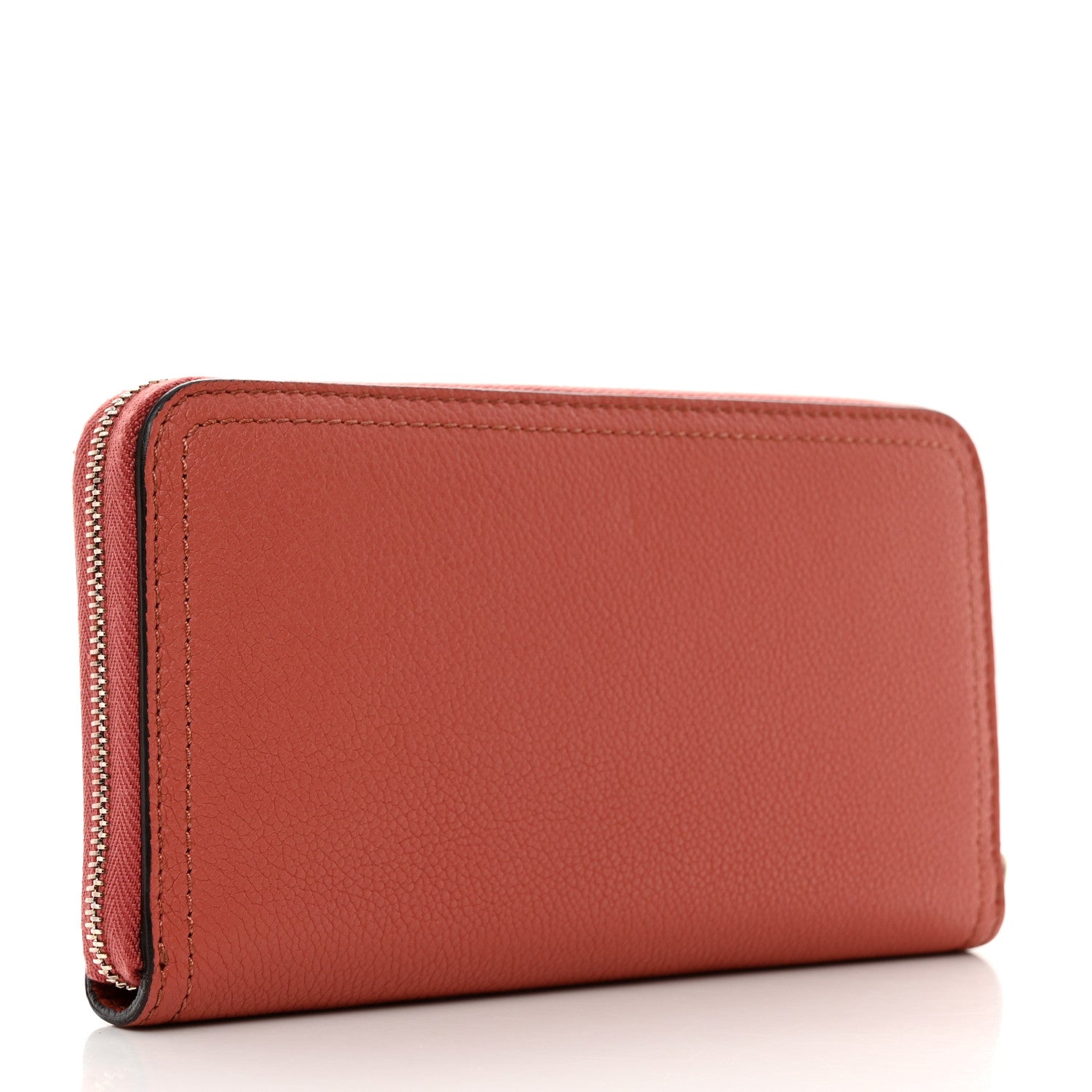 Burberry Grainy Calfskin Zip Around Wallet Cinnamon Red 3 of 8