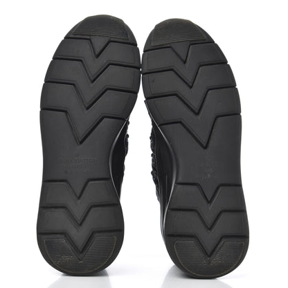 Louis Vuitton Neoprene Mesh Rubber Fastlane Low Sneakers 7.5 Black 5 of 15