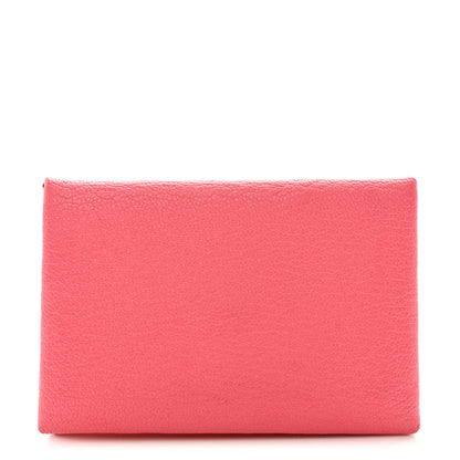 Hermes Chevre Mysore Calvi Card Case Rose Lipstick 1 of 8