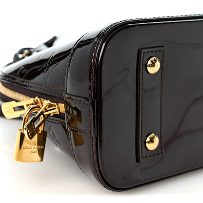 Louis Vuitton Vernis Alma BB Amarante 9 of 10