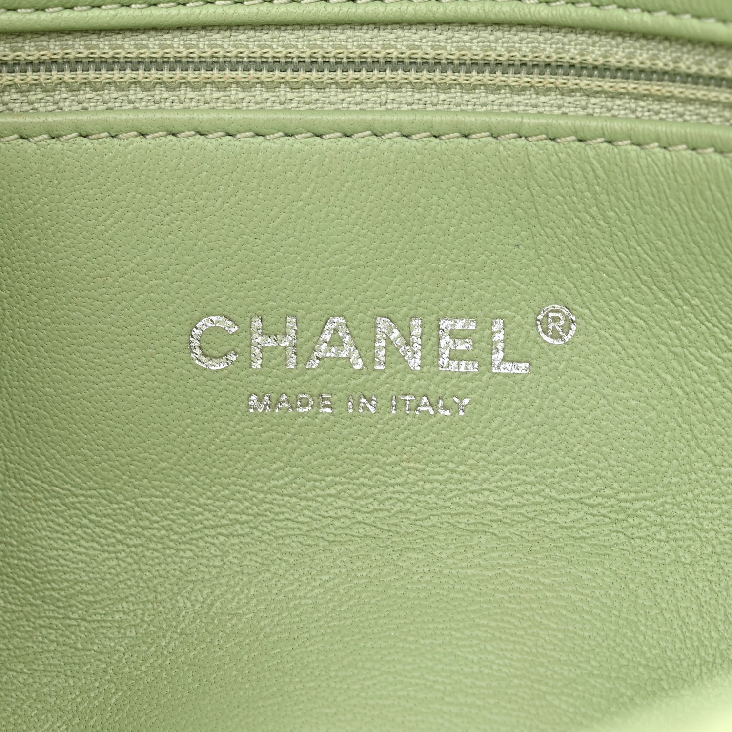 Chanel Sequin Waterfall Flap Green Light Green Yellow 6 of 10