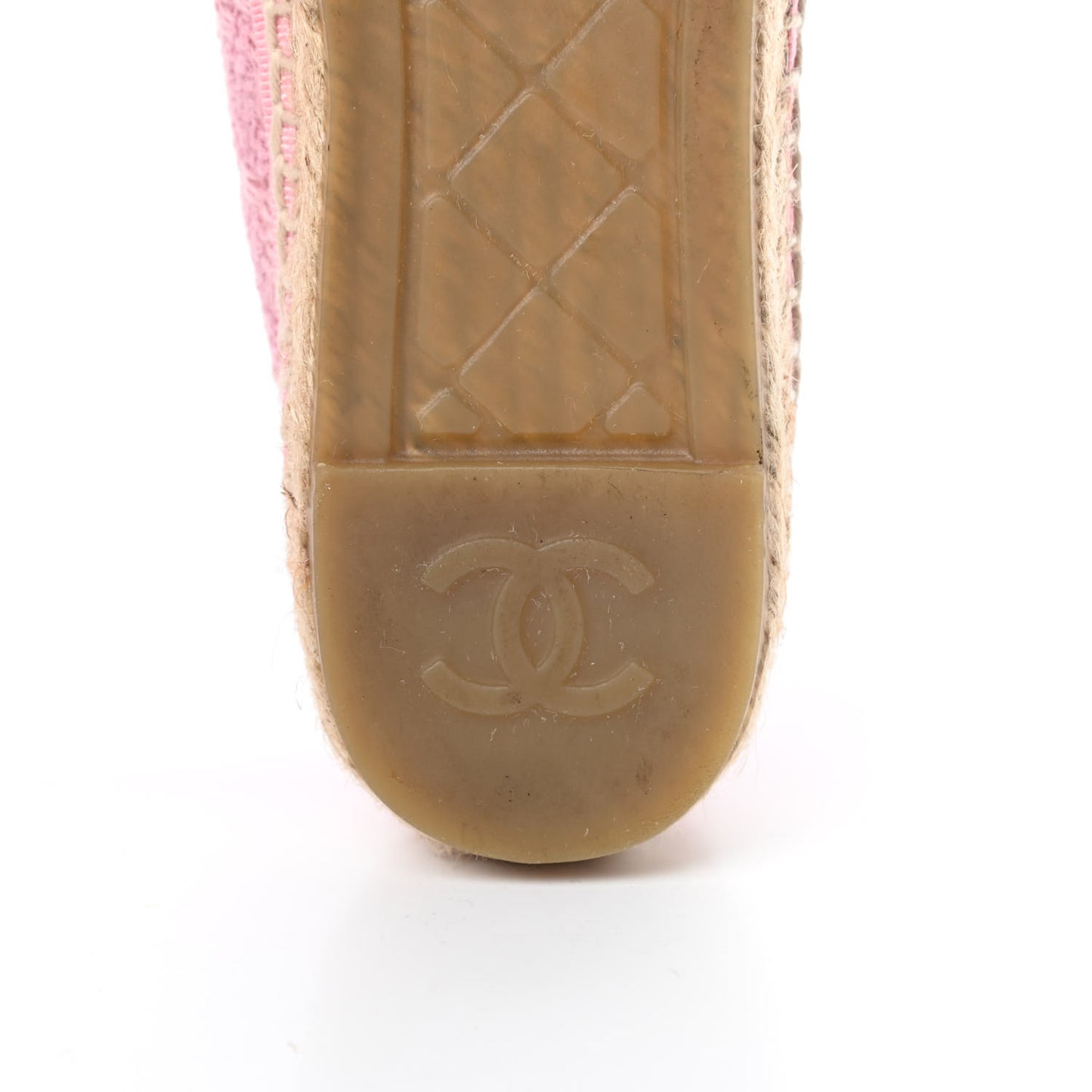 Linen CC Espadrilles 37 Pink Black