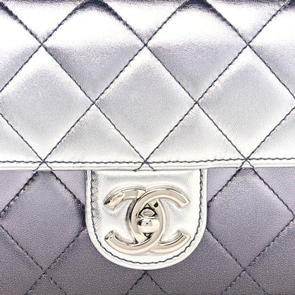 Chanel Metallic Lambskin Like A Wallet Flap Silvery Black 9 of 11