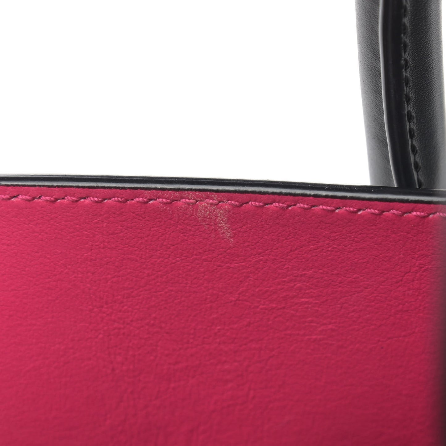 Calfskin Small Sac De Jour Black Fuchsia
