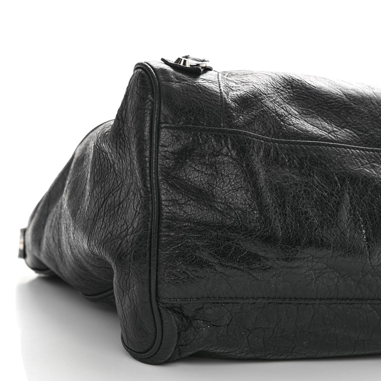Agneau Classic Silver Hardware Velo Black