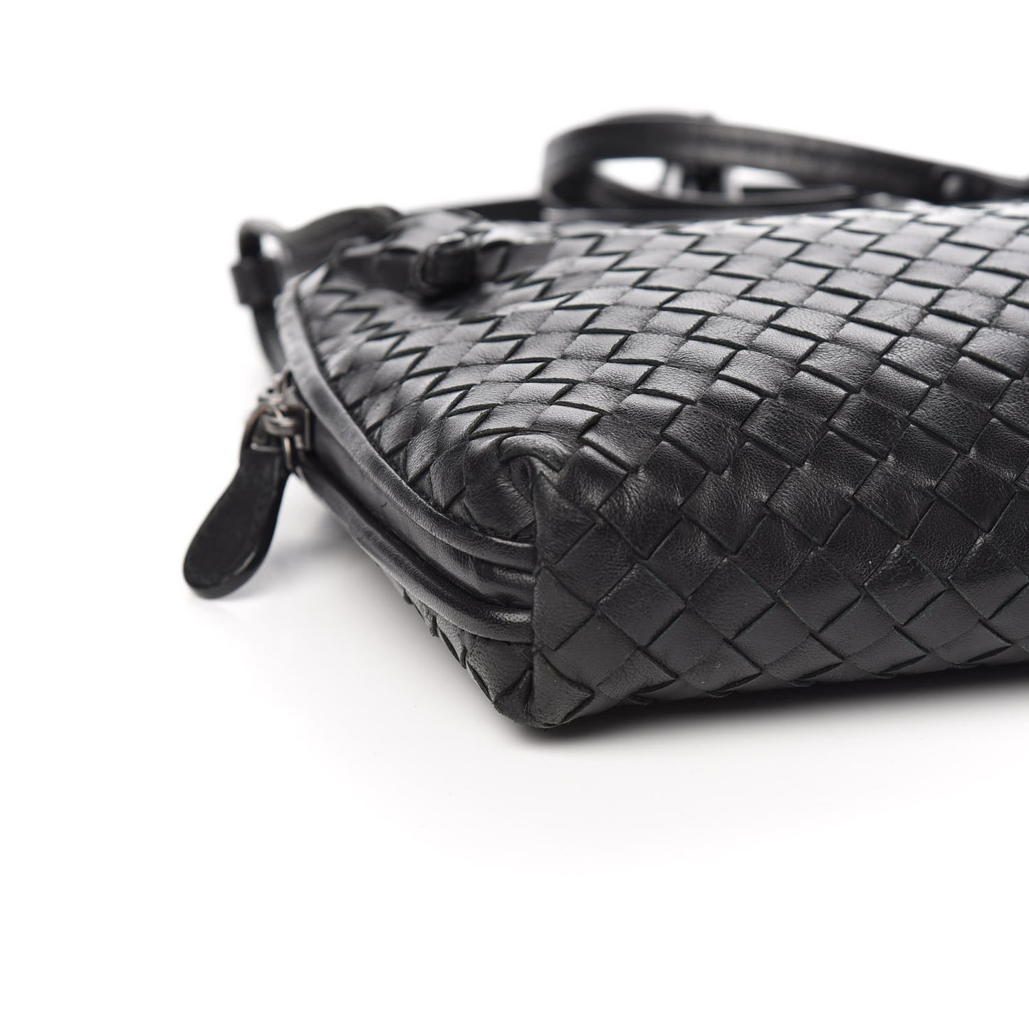 Nappa Intrecciato Nodini Crossbody Black