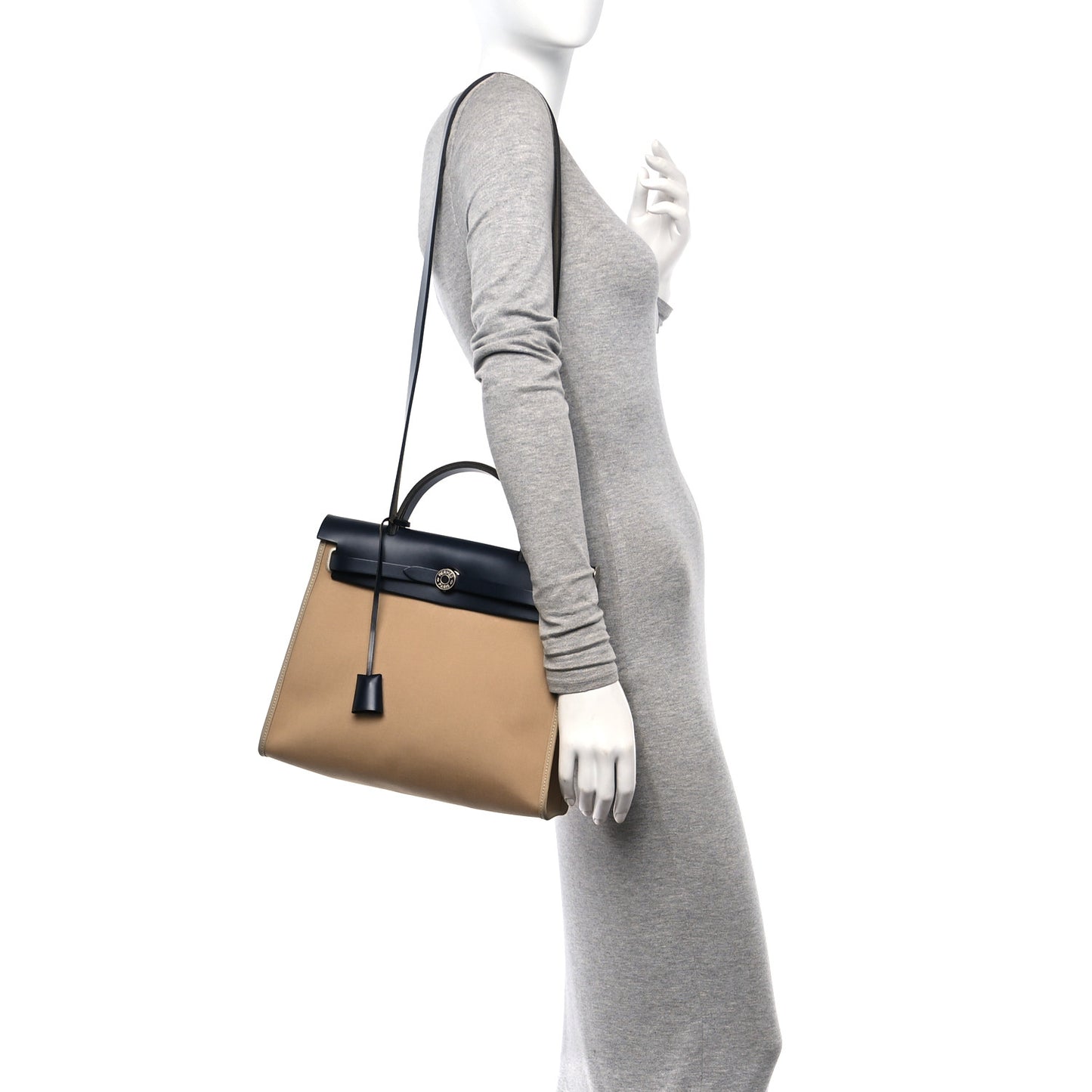 Vache Hunter Toile Herbag Zip 31 PM Trench Bleu Indigo