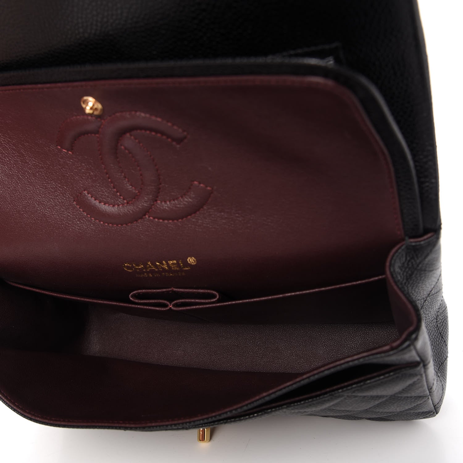 Chanel Caviar Quilted Medium Double Flap Black 5 of 11