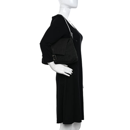 Fendi Zucchino Mama Baguette Black 2 of 9
