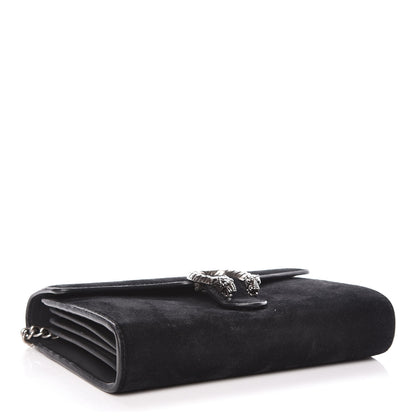 Gucci Suede Mini Dionysus Chain Wallet Black 4 of 17