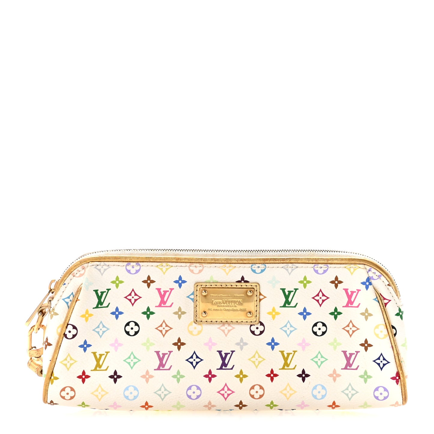 Monogram Multicolor Kate Clutch White