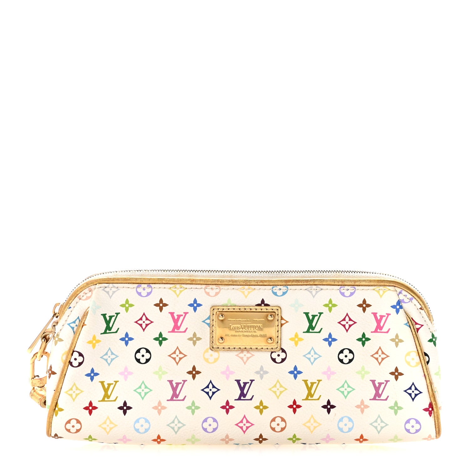 Louis Vuitton Monogram Multicolor Kate Clutch White 1 of 6