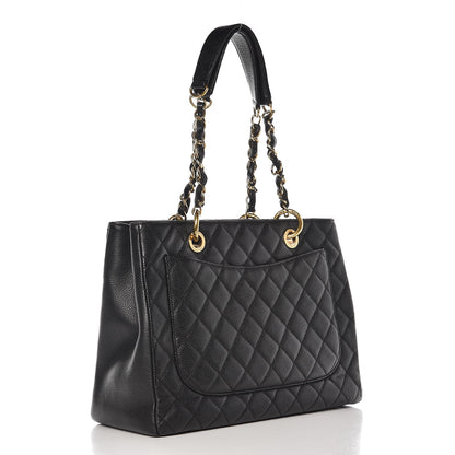 Chanel Caviar Quilted Grand Shopping Tote GST Black 3 of 7
