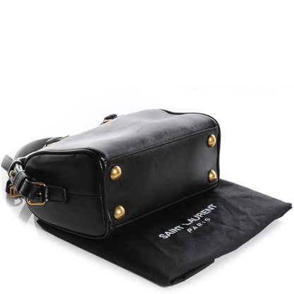 Saint Laurent Leather Classic Duffle Toy Black 4 of 8