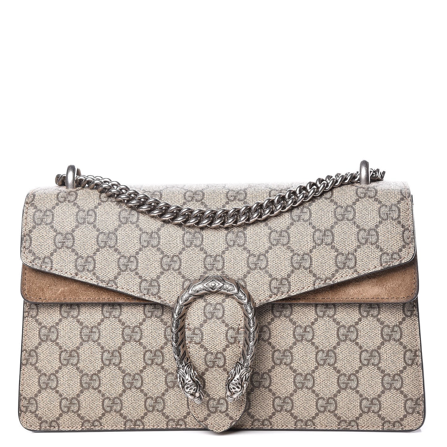 GG Supreme Monogram Small Dionysus Shoulder Bag Taupe