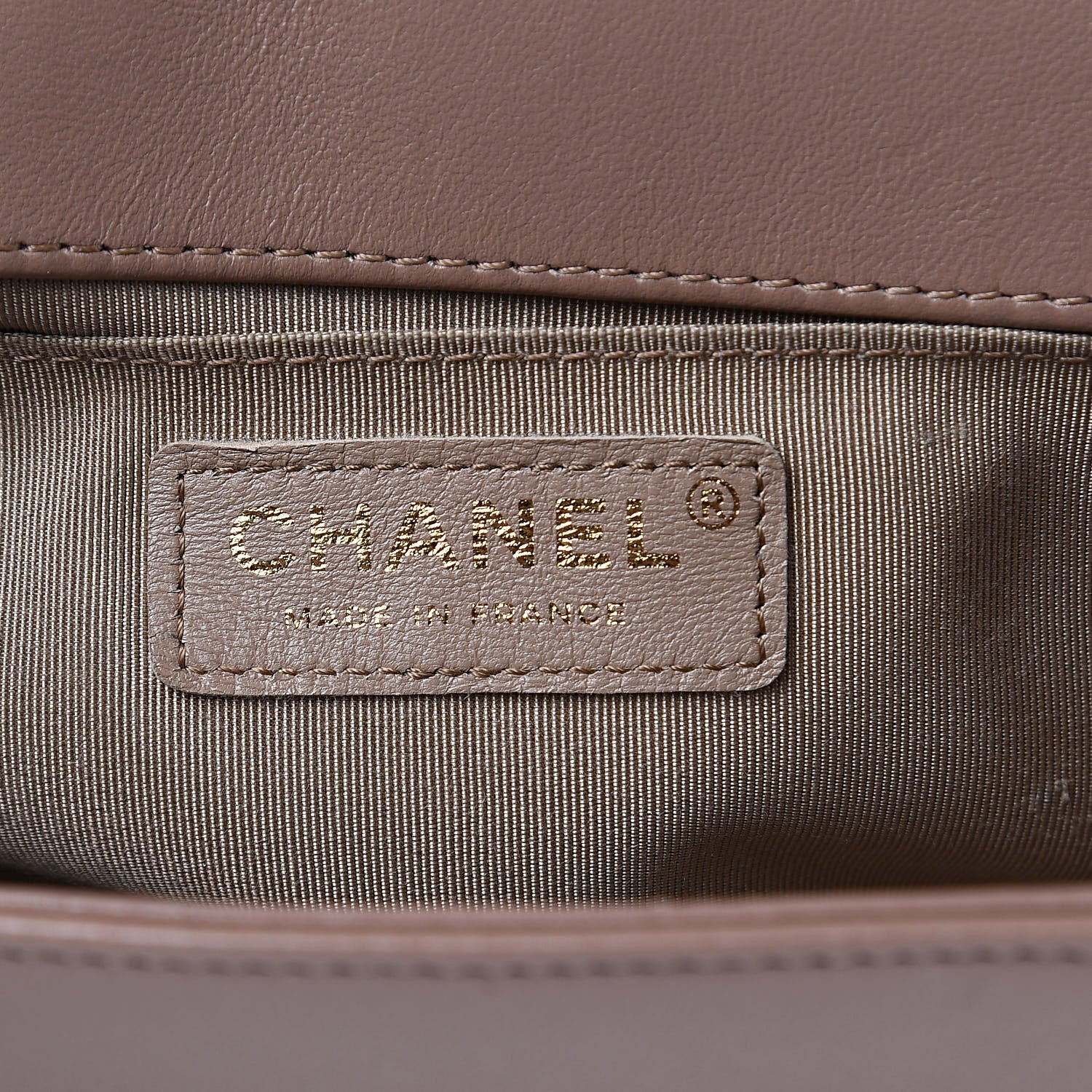 Chanel Lambskin Quilted Medium Boy Flap Dark Beige 6 of 17