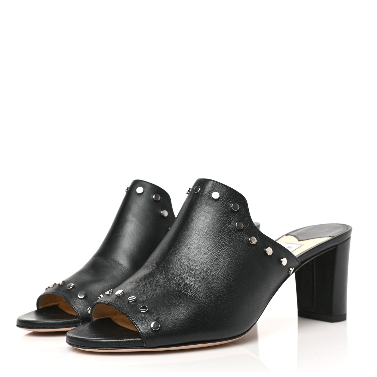 Nappa Myla 65 Mule Sandals 38 Black