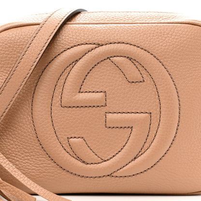 Gucci Pebbled Calfskin Small Soho Disco Bag Camelia 8 of 11