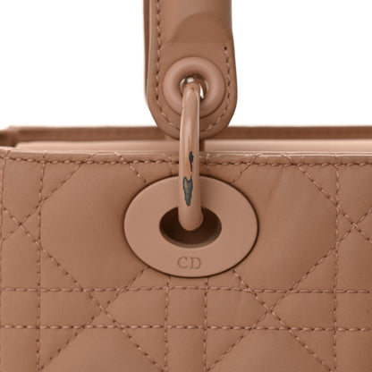 Christian Dior Ultra Matte Calfskin Cannage Medium Lady Dior Beige 12 of 18