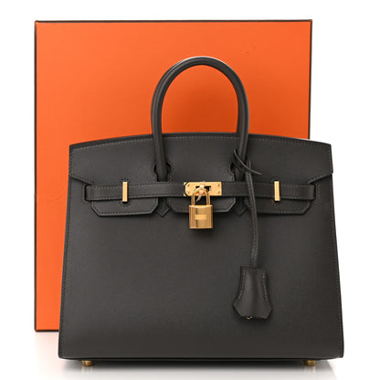 Hermes Madame Calfskin Birkin Sellier 25 Graphite 11 of 11