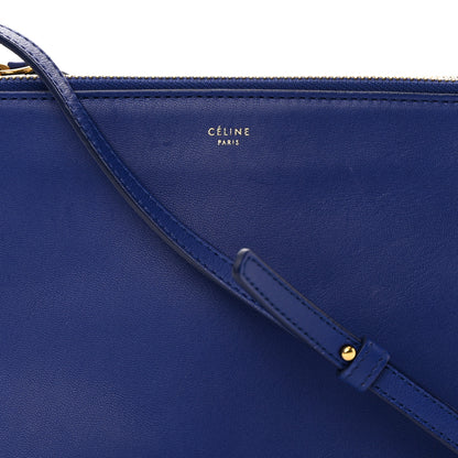 Celine Lambskin Small Trio Crossbody Bag Indigo 10 of 19