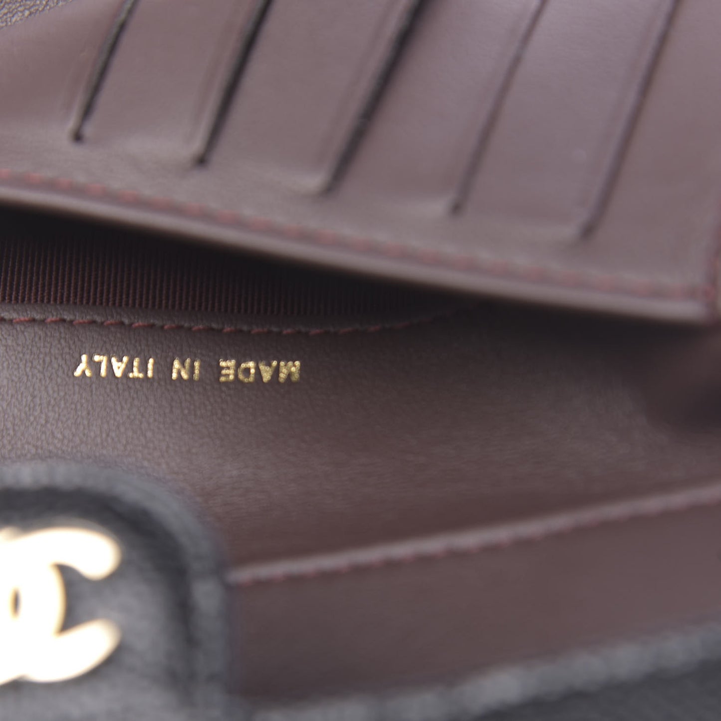 Caviar Quilted Small Flap Wallet Black