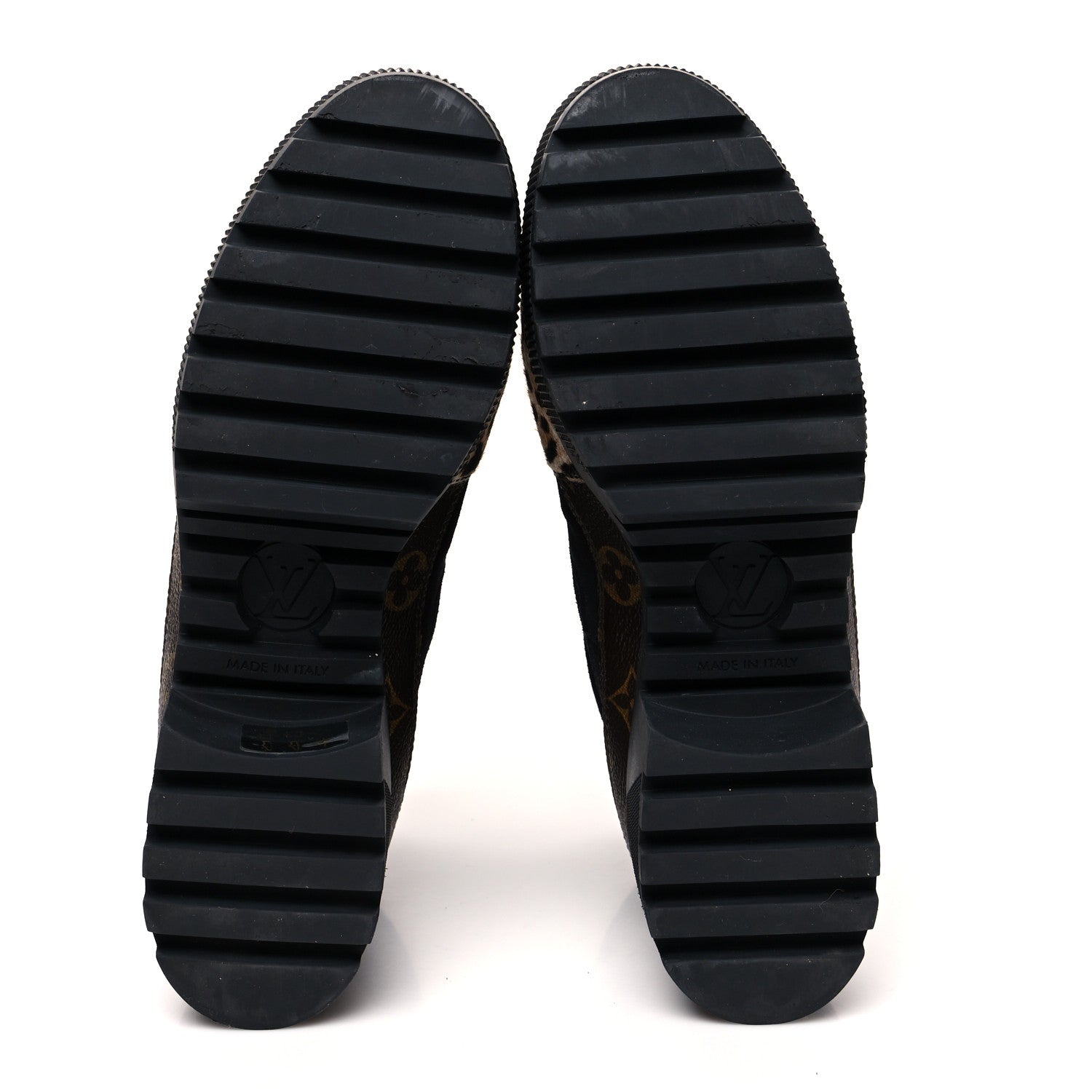 Louis Vuitton Suede Calfskin Monogram Laureate Platform Desert Boots 40 Black 5 of 9