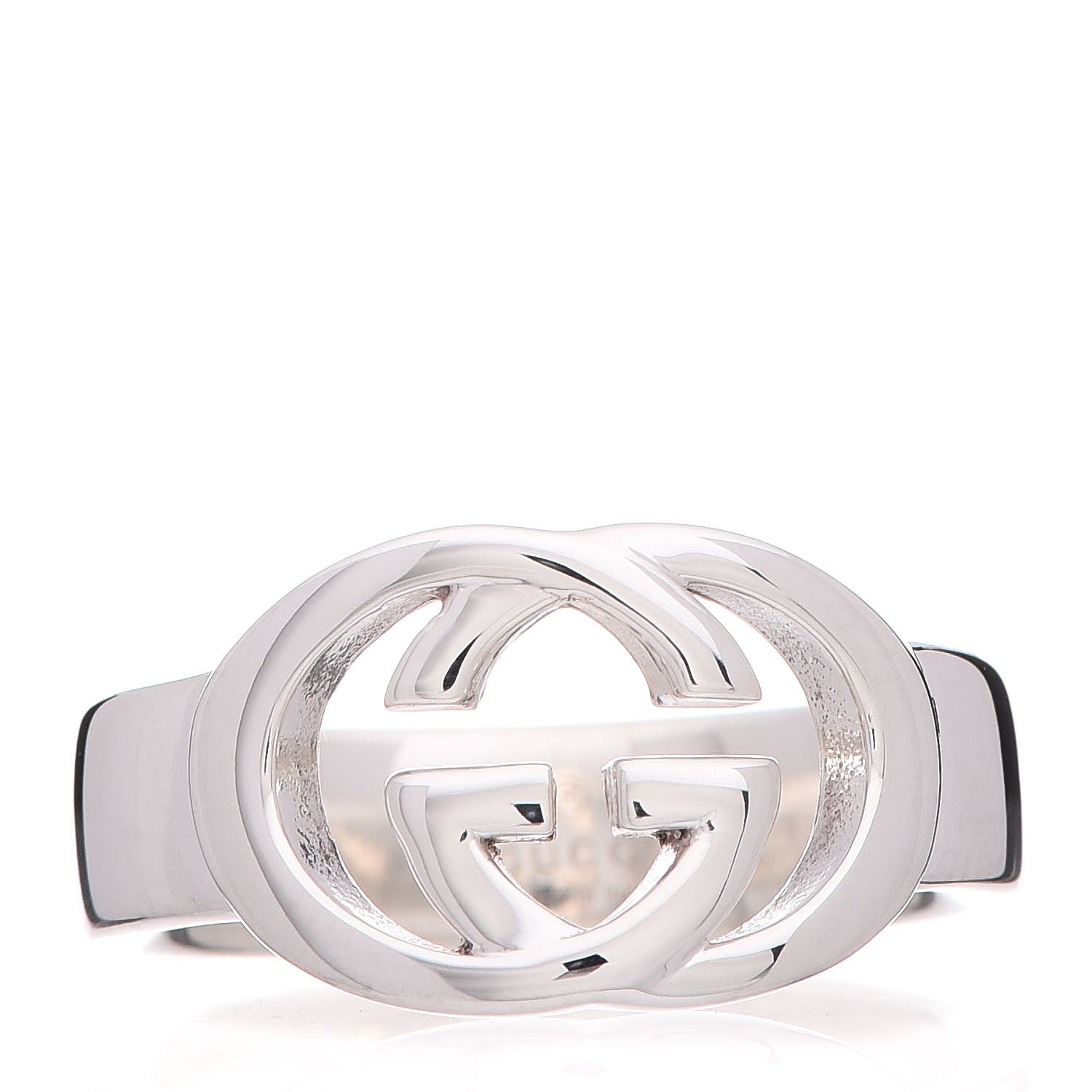 Gucci Sterling Silver Interlocking G Ring 52 6 1 of 6