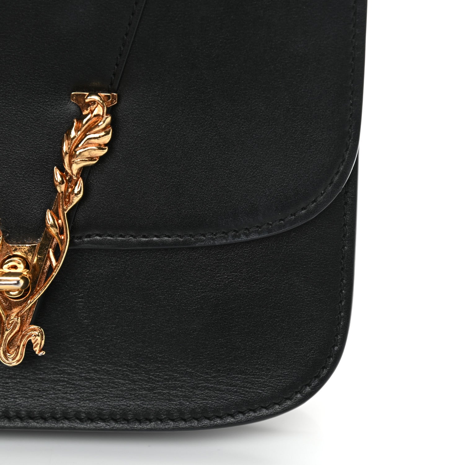 Versace Vitello Barocco Virtus Small Top Handle Shoulder Bag Black 13 of 18