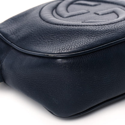 Gucci Pebbled Calfskin Small Soho Disco Bag Blue 10 of 13