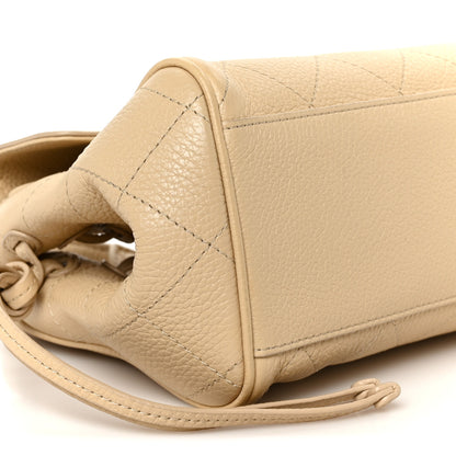 Chanel Grained Calfskin Stitched Urban Essentials Small Shopping Bag Beige 9 of 11
