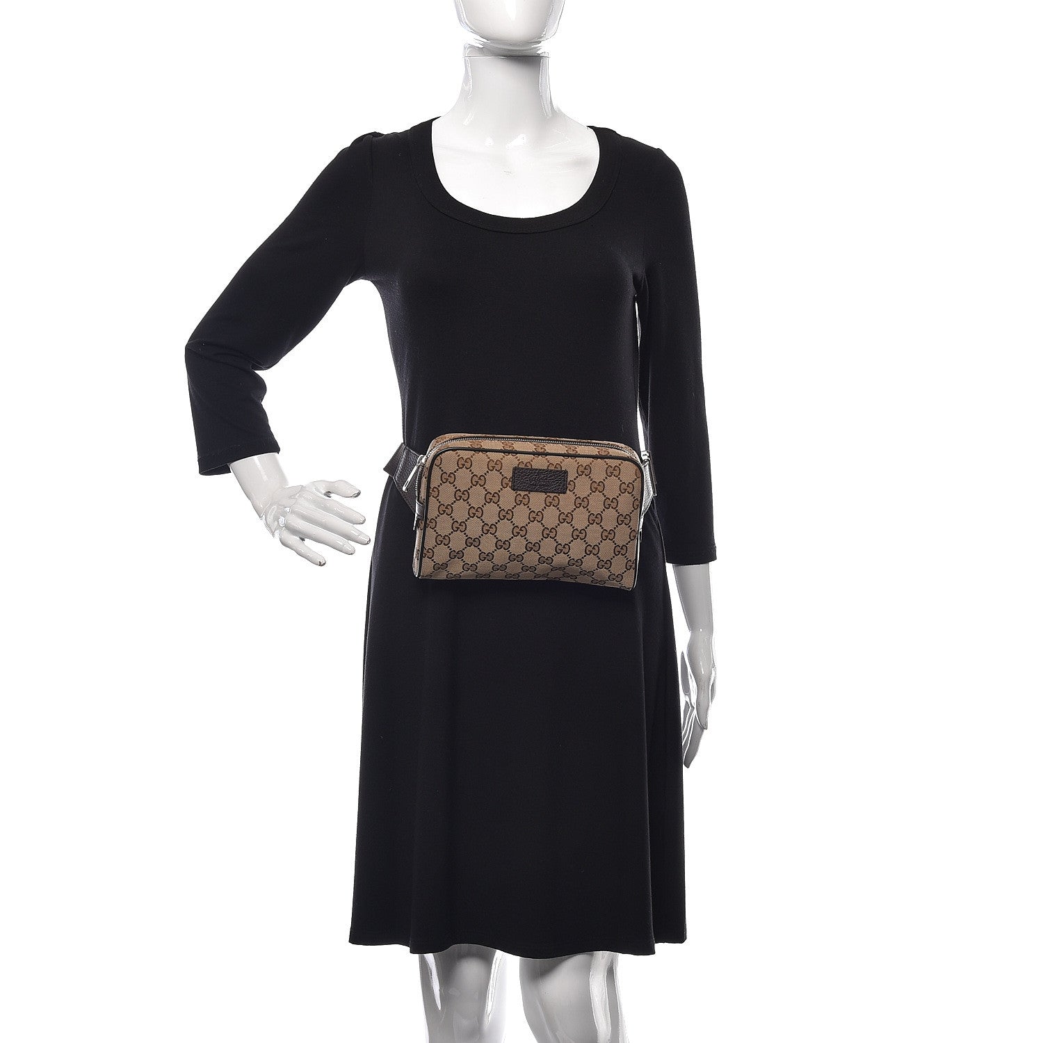 Gucci Monogram Belt Bag Dark Brown 2 of 10