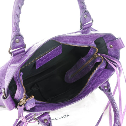 Balenciaga Agneau Classic Hardware Town Dark Violet 5 of 7