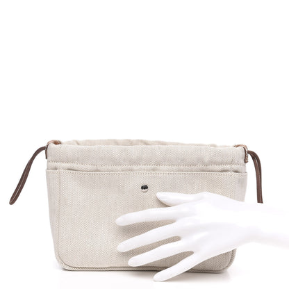 Hermes Canvas Barenia Fourbi 25 MM Pouch Naturel Fauve 2 of 9