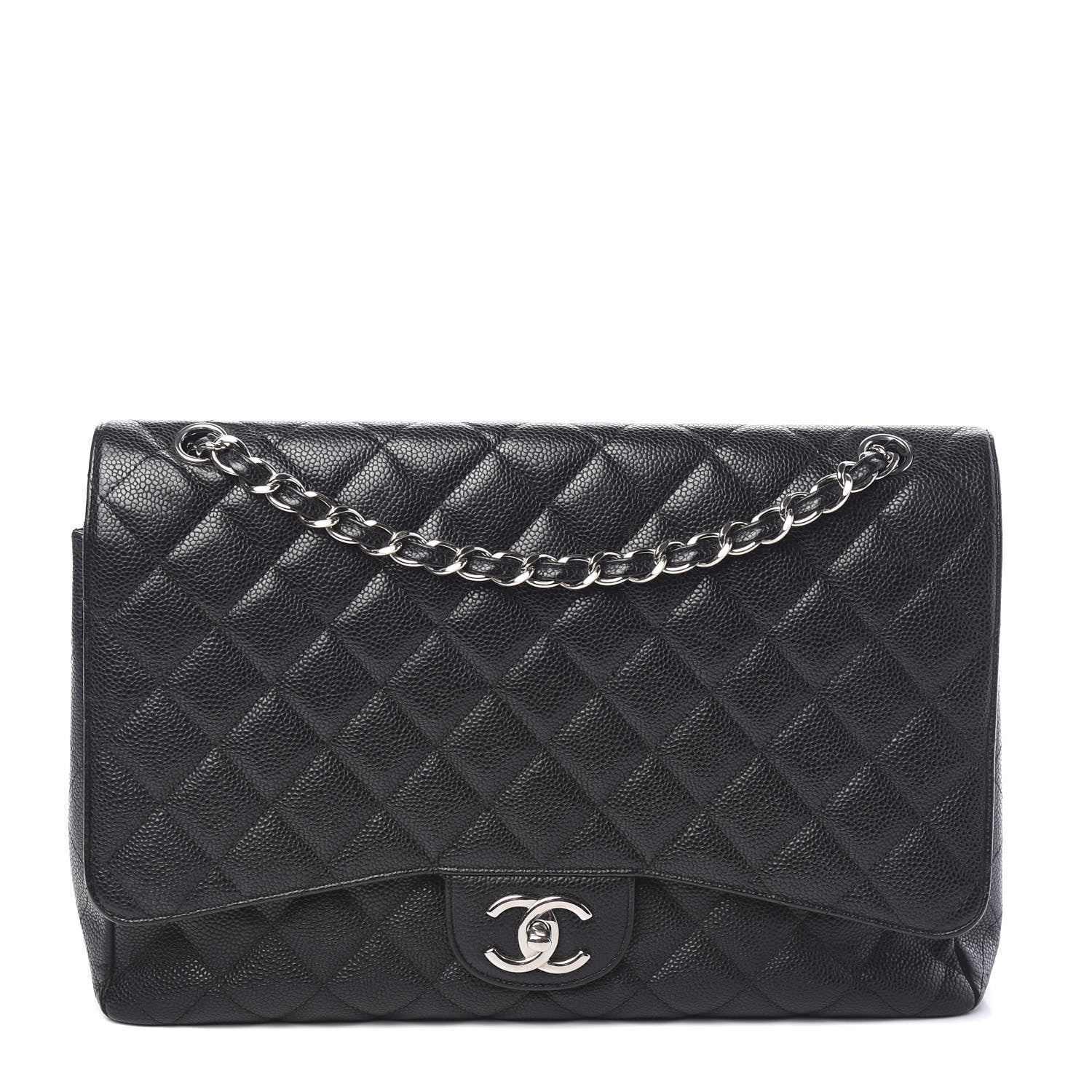 Chanel Caviar Quilted Maxi Double Flap Black 1 of 9