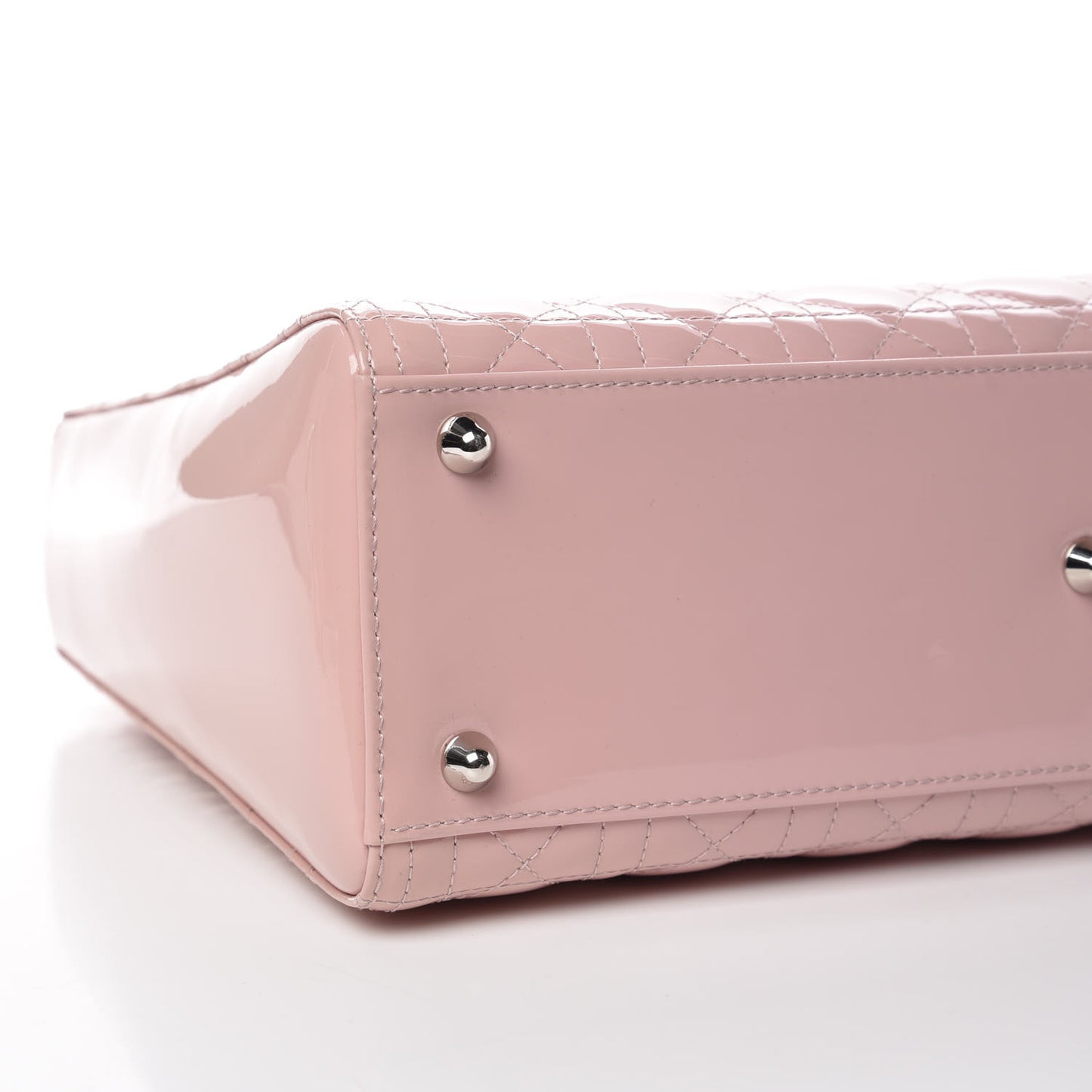 Patent Cannage Large Lady Dior Light Pink