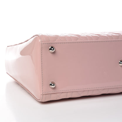 Christian Dior Patent Cannage Large Lady Dior Light Pink 6 of 10