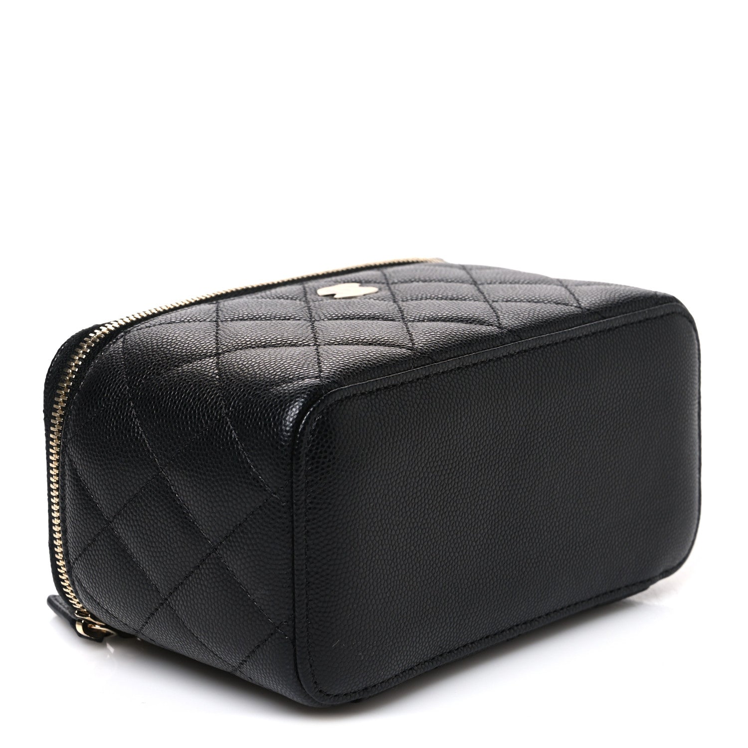 Chanel Caviar Quilted Small Vanity Case With Chain Black 4 of 10