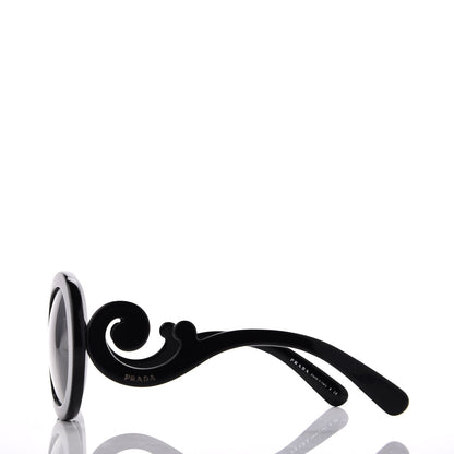 Prada Baroque Sunglasses SPR 27N Black 3 of 8