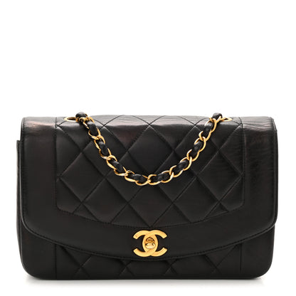 Chanel Lambskin Quilted Small Single Flap Black 1 of 10