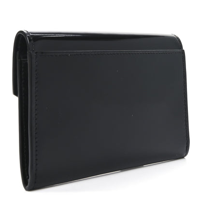 Saint Laurent Patent Calfskin Small Monogram Envelope Wallet Black 3 of 6