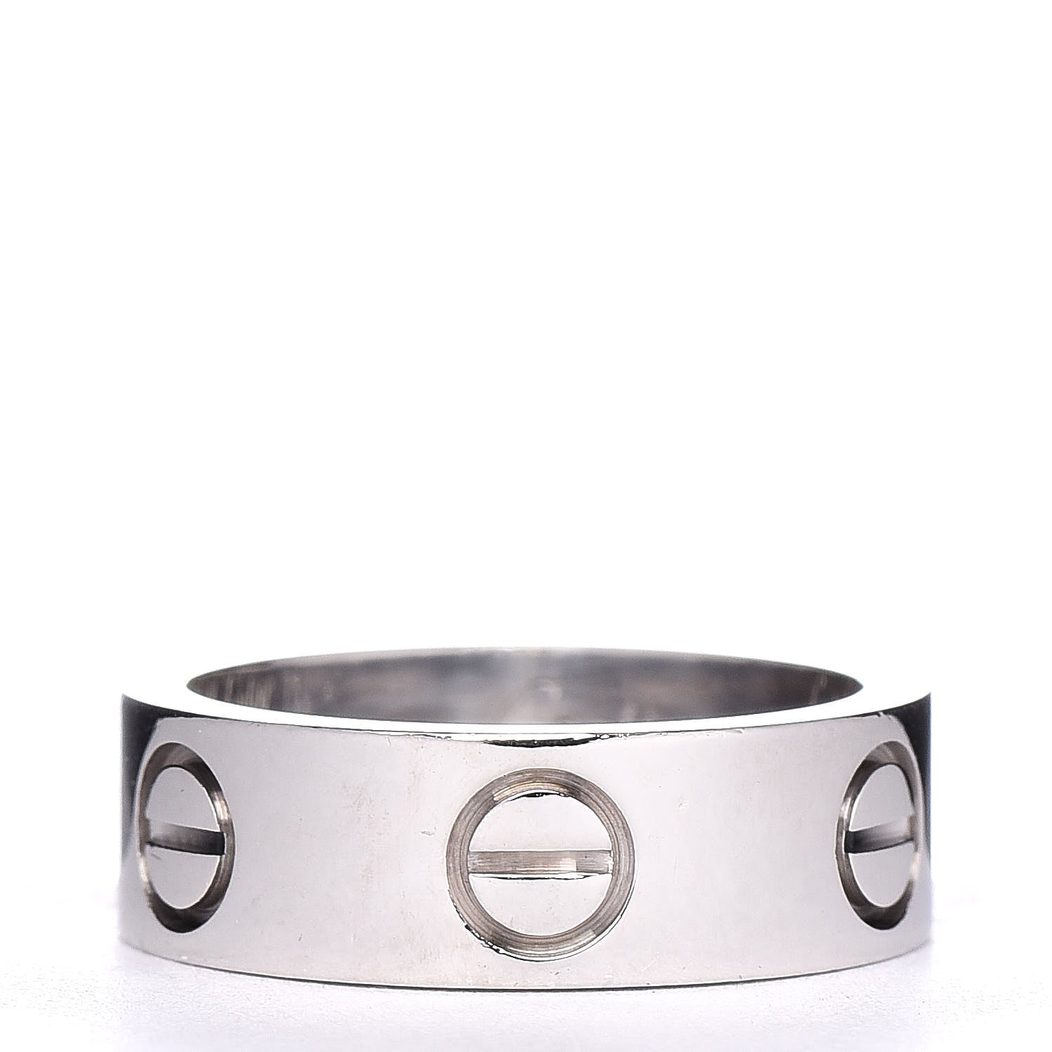 Cartier 18K White Gold 5.5mm LOVE Ring 47 4 3 of 4
