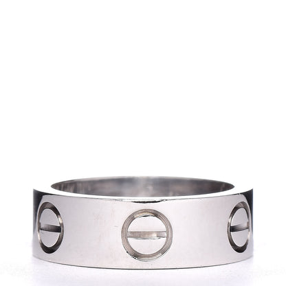 Cartier 18K White Gold 5.5mm LOVE Ring 47 4 3 of 4